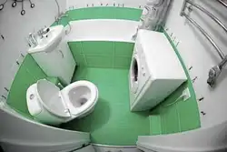 Panel ev fotoşəkilində hamam və tualeti birləşdirin