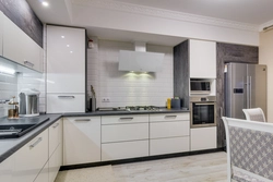 Glossy Kitchens In The Interior Photo