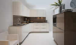 Glossy kitchens in the interior photo