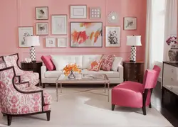 Дизайн Гостиной Розового Цвета