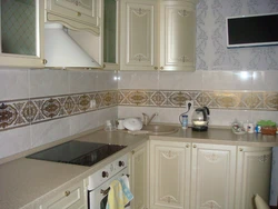 Kitchen Apron Made Of Tiles Design Photo