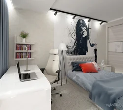 Интерьер спальни для подростка фото в современном стиле фото