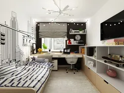 Интерьер спальни для подростка фото в современном стиле фото