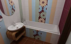 Варианты дизайна плитки в ванной хрущевки