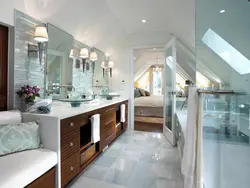 Bedroom bathroom interior