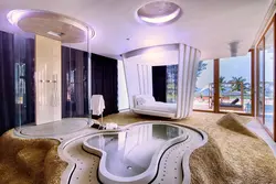 Bedroom bathroom interior