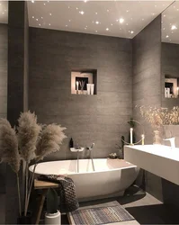 Bathroom in modern style real photos