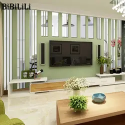 Living Room Interior Design In Modern Style With Mirrors