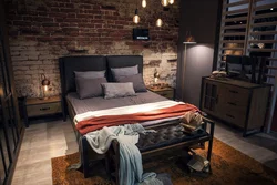 Loft bedroom interior