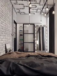 Loft bedroom interior