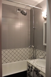 Tiles for a small bathroom design Khrushchev