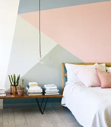 Types of painting walls in an apartment, photo examples