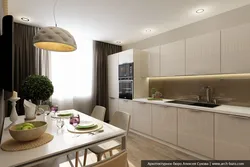 Light kitchen design 10 sq m