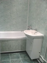 How to cover a bathroom with plastic panels photo