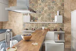 Дизайн кухни кафельной плиткой