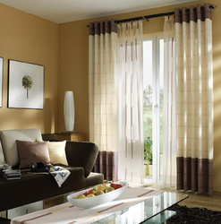 Apartment interior curtains curtain rods