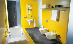 Фота ванна ў жоўтым колеры фота