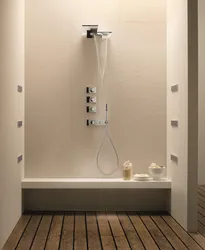 Standing Shower In Bathroom Photo