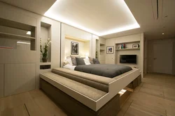 Kitchen bedroom design photo in modern
