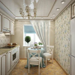 Small Kitchen Design In Classic Style