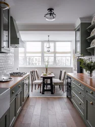 Kitchen Two Doors And Window Interior