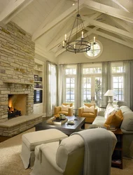 Living room design in a country house
