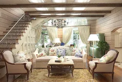 Living room design in a country house