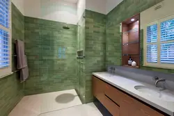 Дизайн ванной темно зеленая