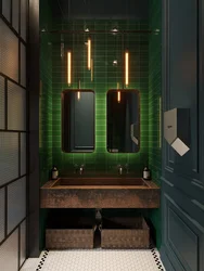 Bathroom Design Dark Green