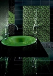Bathroom Design Dark Green