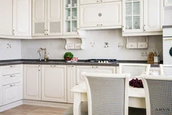 Kitchen ivory color in the interior