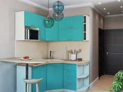 Small kitchen interior all colors