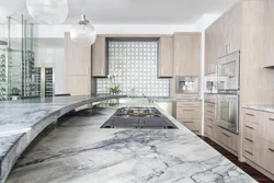 Marble floor tiles for kitchen photo
