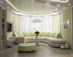 Corner living room interior design