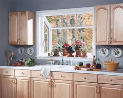 Stylish Kitchen Interior With Window