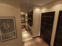 Corridor design for 3-room apartment