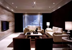 Living room interior wallpaper ceiling