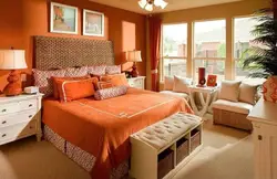 Peach Color Combination With Other Colors In The Bedroom Interior