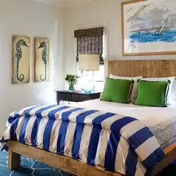 Спальня морского цвета фото