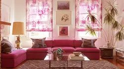 Гостиная Розового Цвета Фото