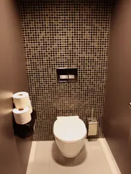 Decorating a toilet in an apartment photo design with tiles