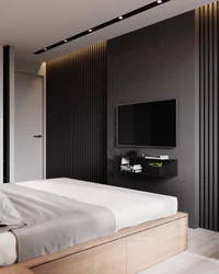 Slats in bedroom interior design
