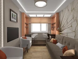 Narrow Living Room Bedroom Design