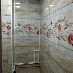 Panels for tiles in the bathroom design photo