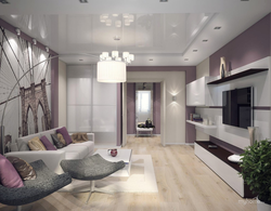 Design of 2 bedroom apartment living room