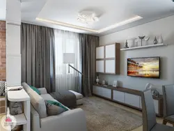 Design of 2 bedroom apartment living room