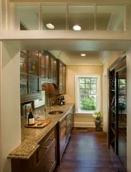 Photo of the interior of the walk-through kitchen