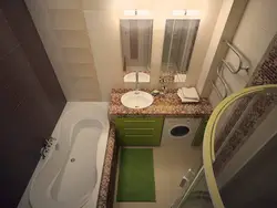 Дызайн ванны 4 кв м з туалетам і ваннай