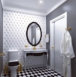 Interior tiles diamond pattern for bathroom