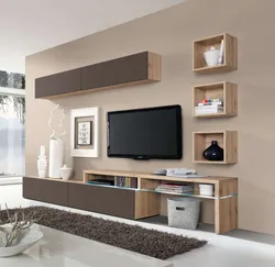 Дизайн мебели для гостиной с телевизором